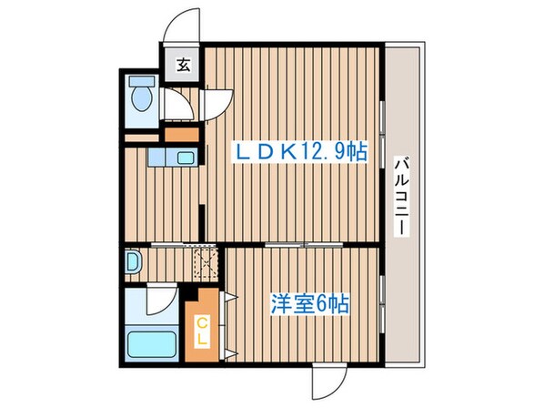 アバンセ二十四軒の物件間取画像